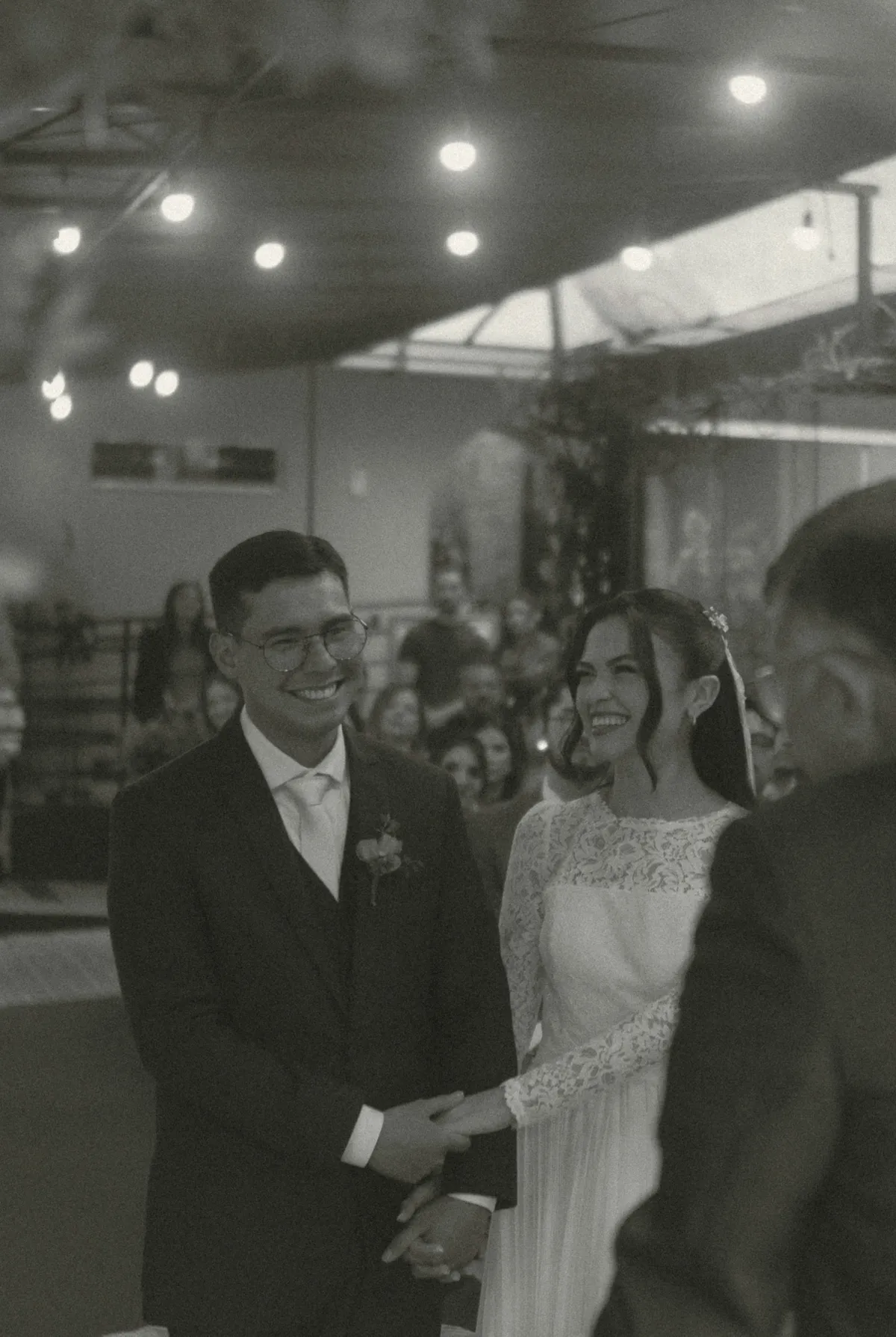 Ines and Rafael at their small wedding near Hudson