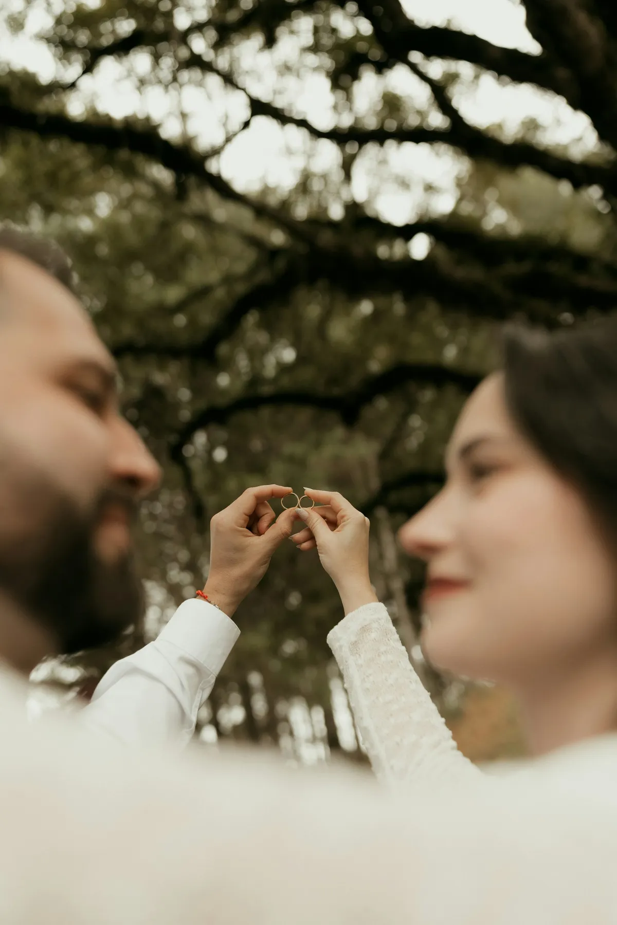 Kate and Daniel on their elopement day in the Catskills