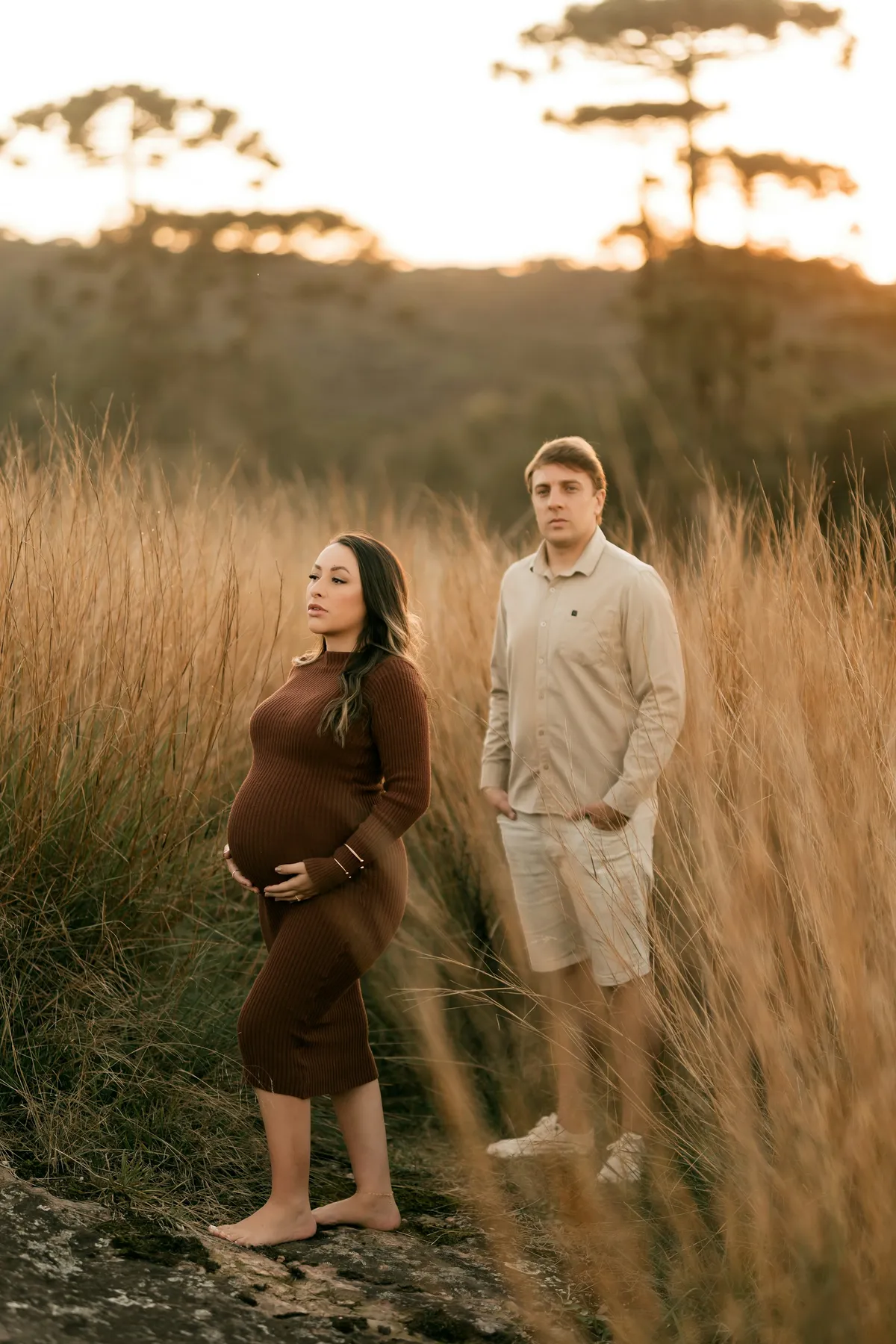 Maya and Josh at their maternity session upstate