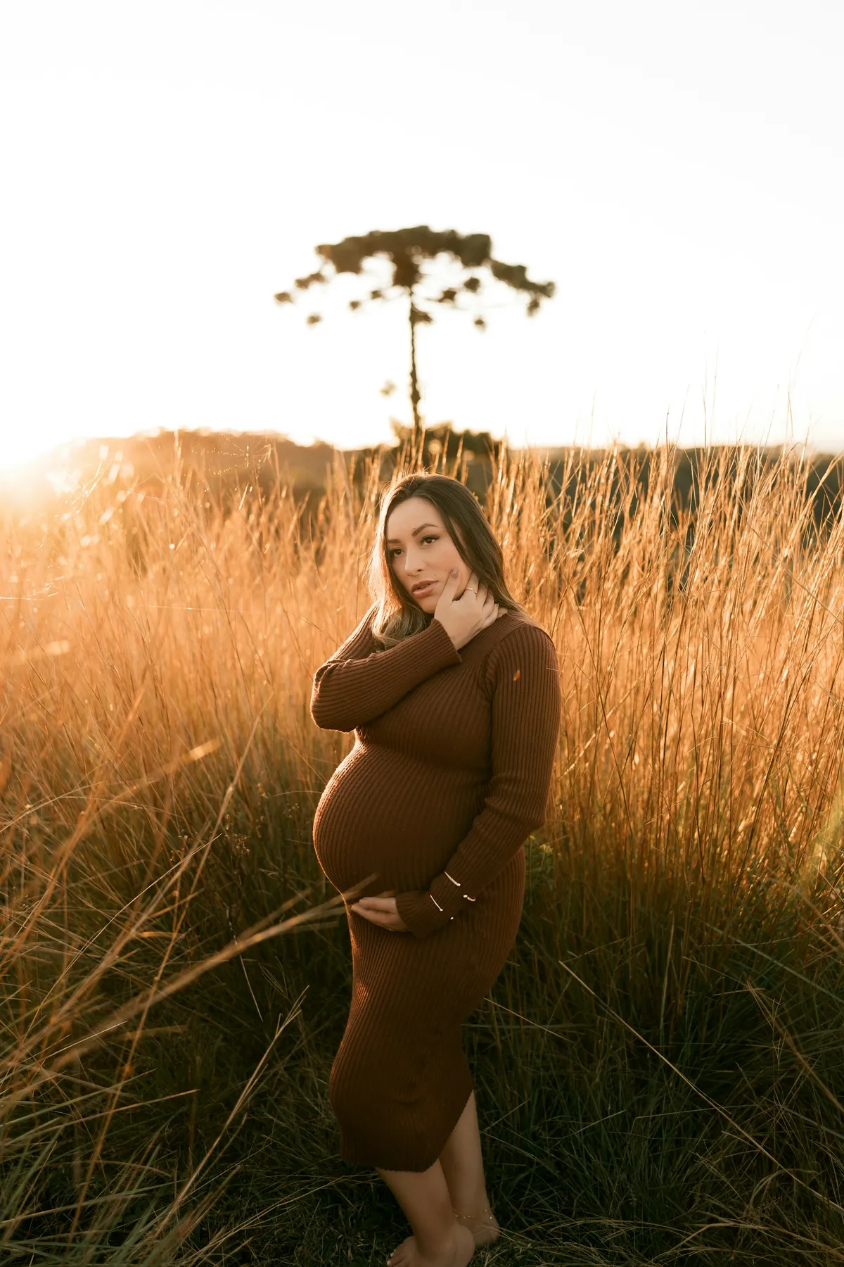 Maya and Josh at their maternity session upstate