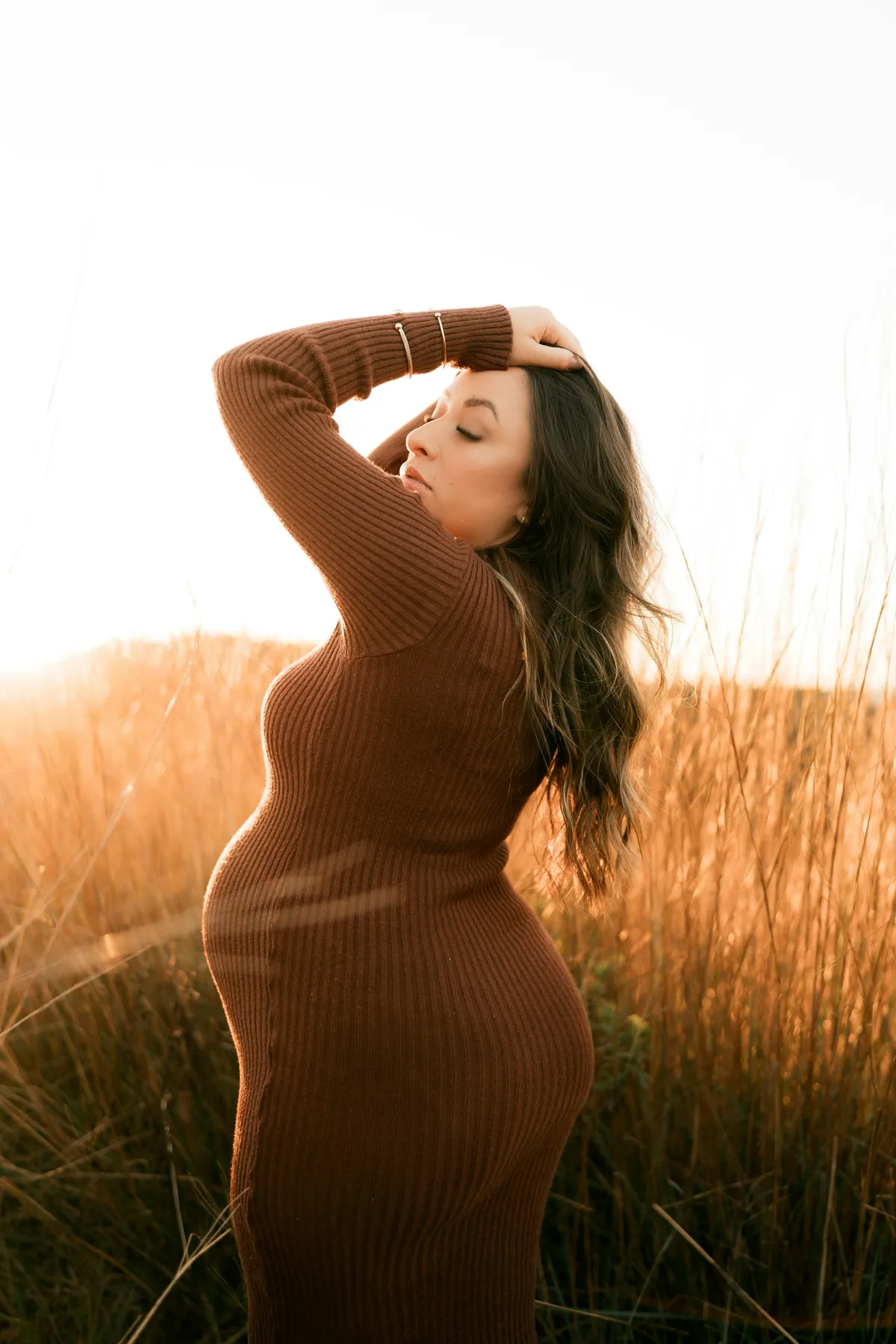 Maya and Josh at their maternity session upstate