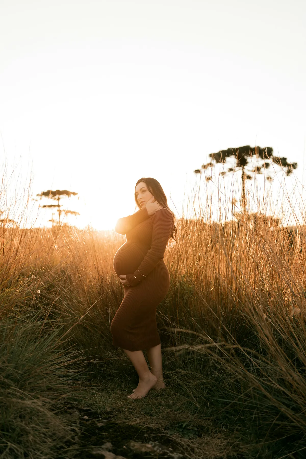 Maya and Josh at their maternity session upstate