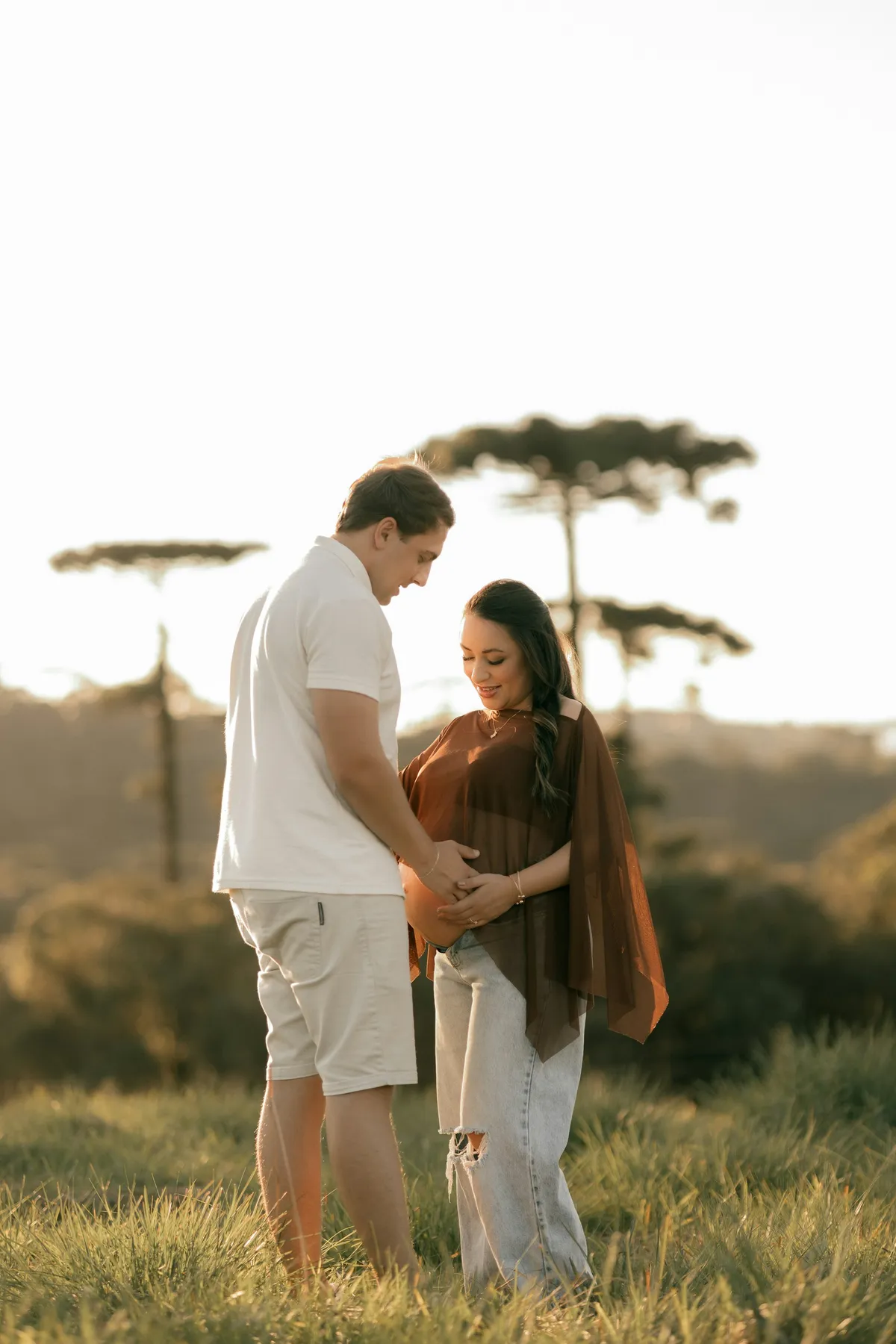Maya and Josh at their maternity session upstate