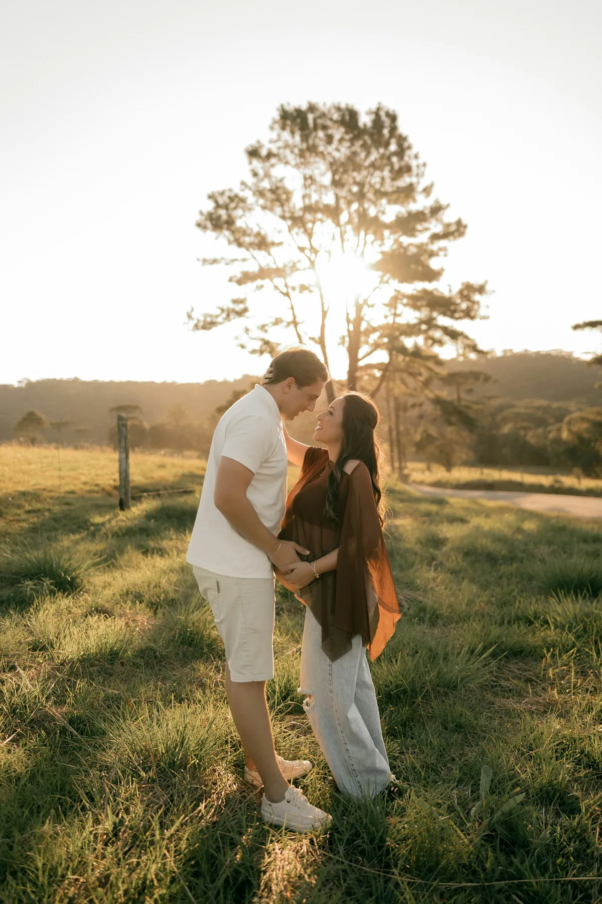 Maya and Josh at their maternity session upstate