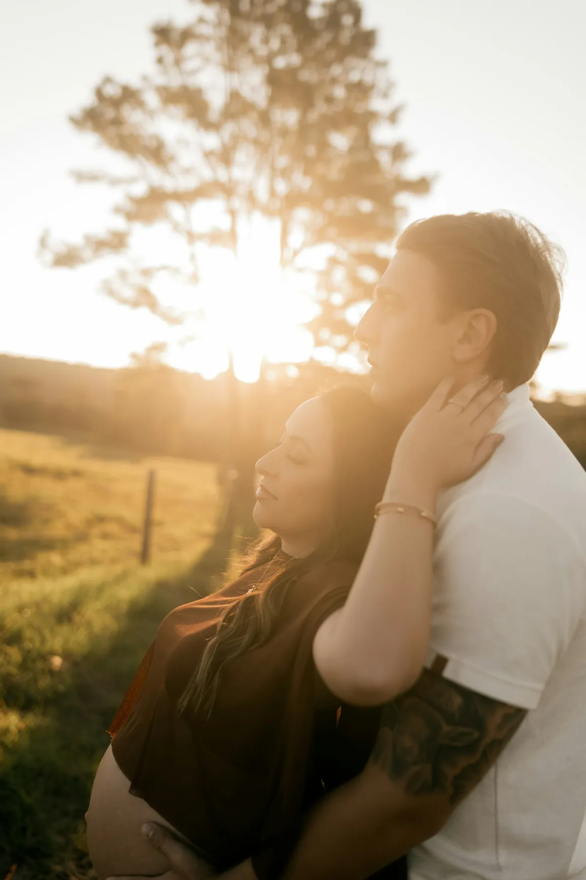 Maya and Josh at their maternity session upstate