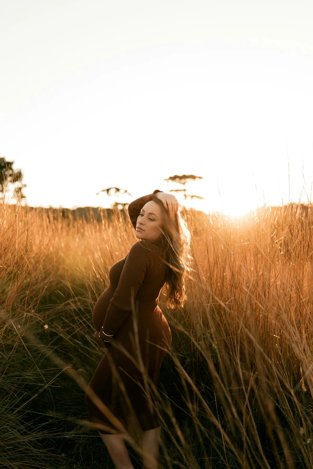 Maya and Josh at their maternity session upstate