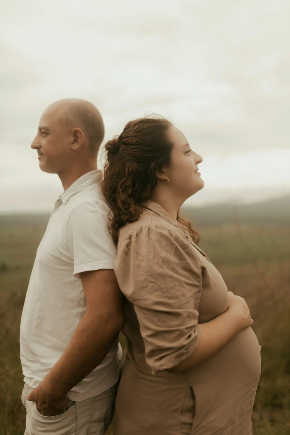 Maya and Josh at their maternity session upstate