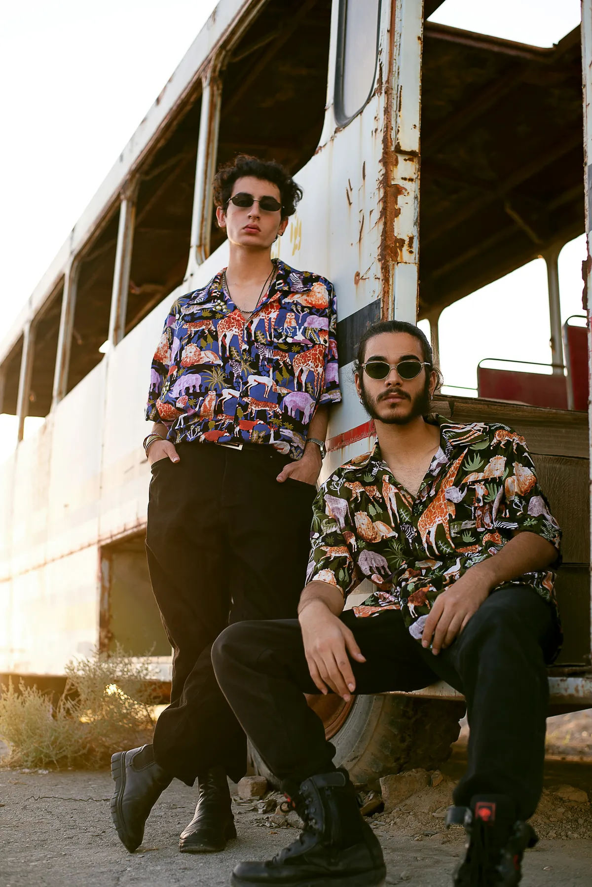 Omar photographed at the bus yard in Red Hook
