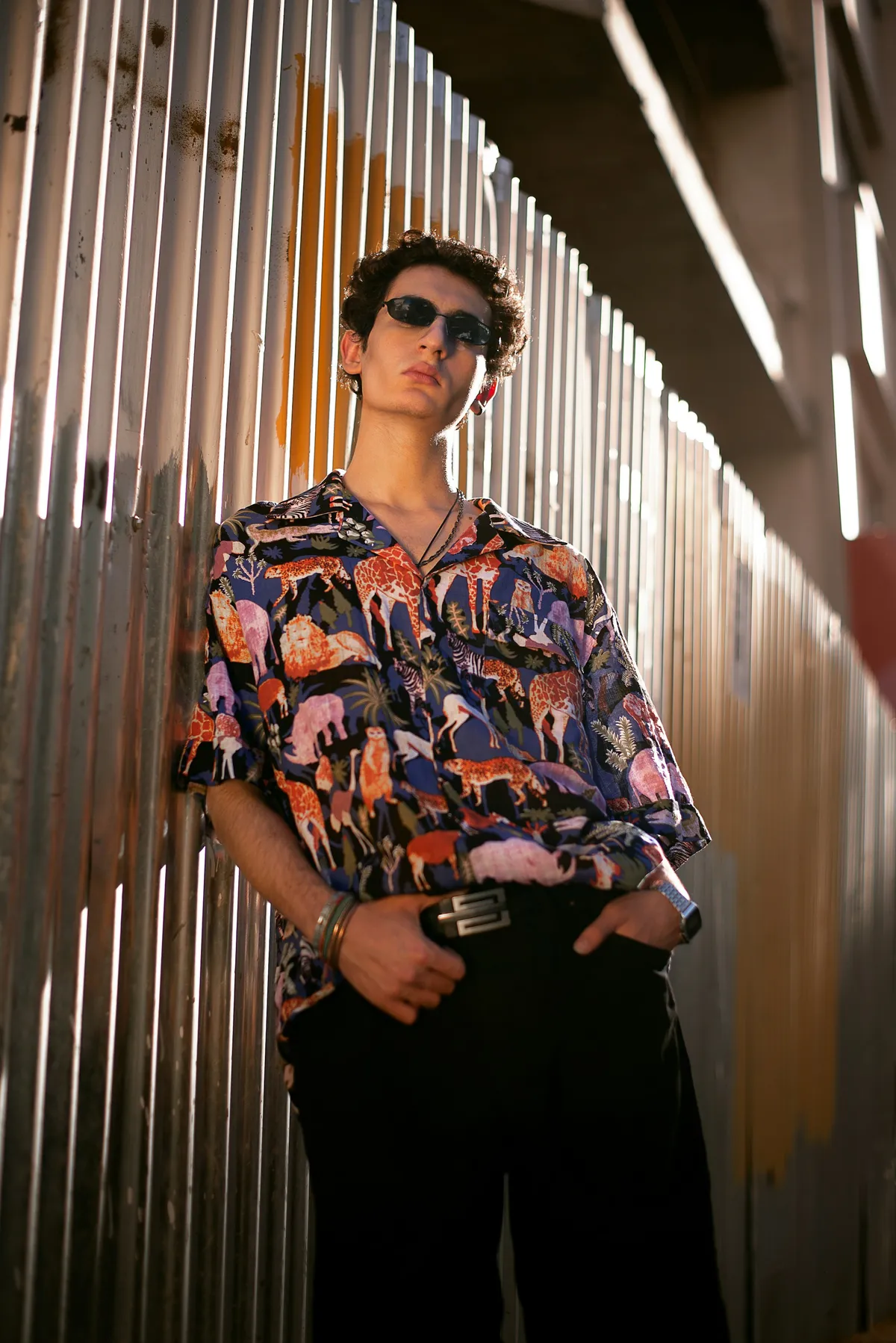 Omar photographed at the bus yard in Red Hook
