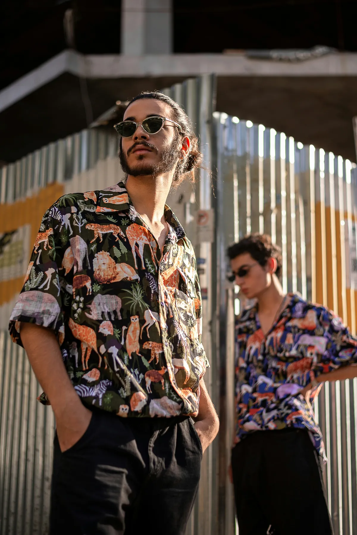 Omar photographed at the bus yard in Red Hook