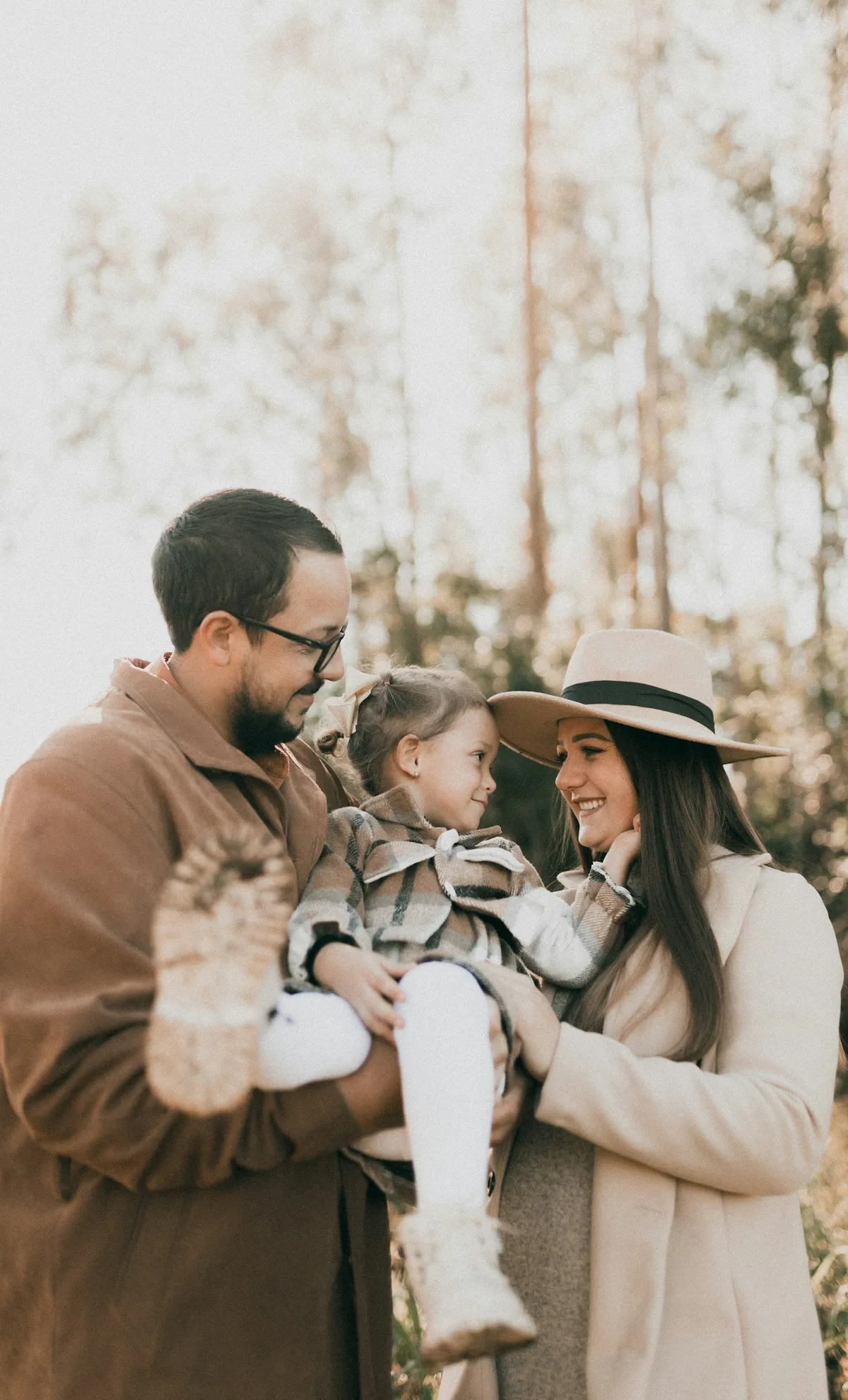 The Novak family on an autumn walk