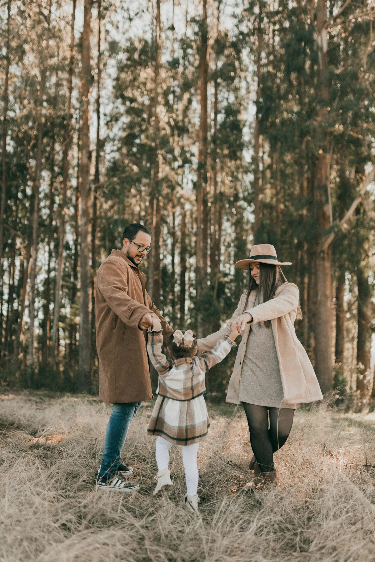 The Novak family on an autumn walk