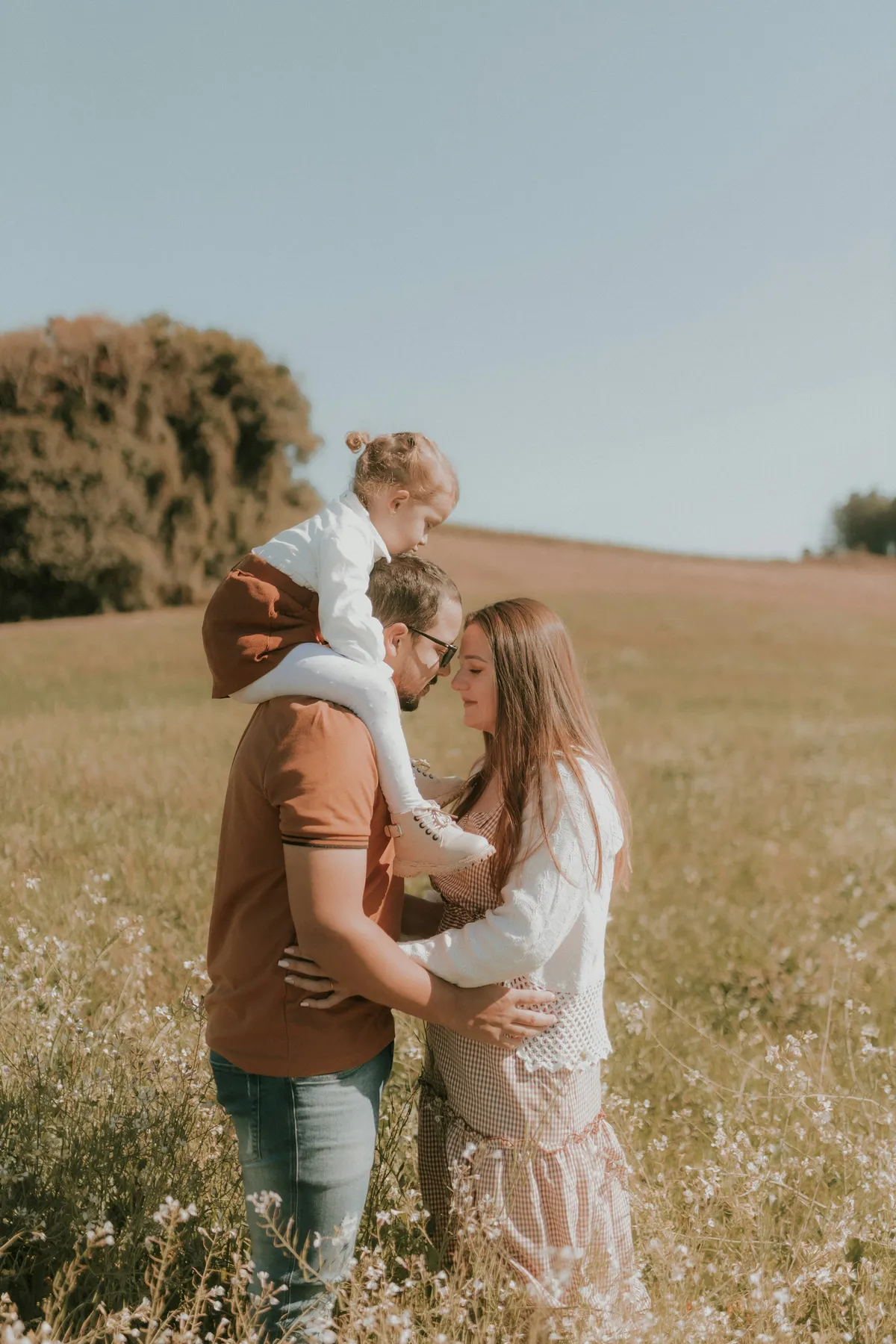 The Novak family on an autumn walk