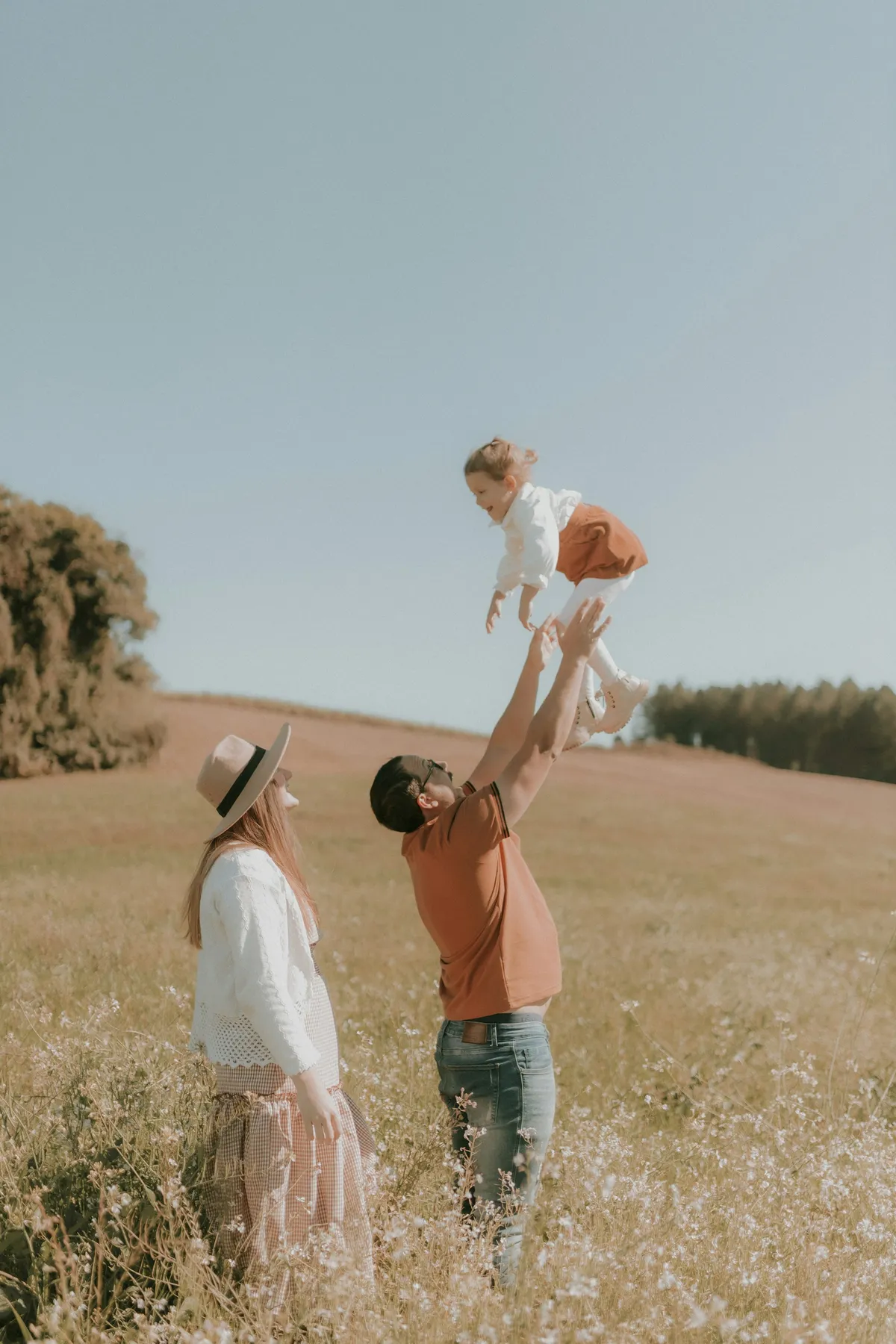 The Novak family on an autumn walk