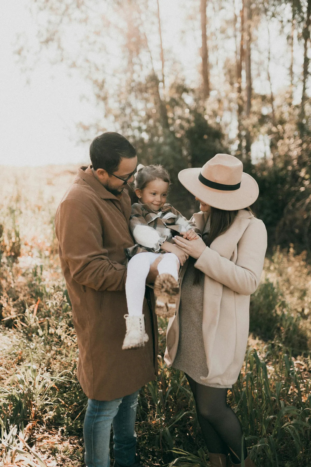 The Novak family on an autumn walk