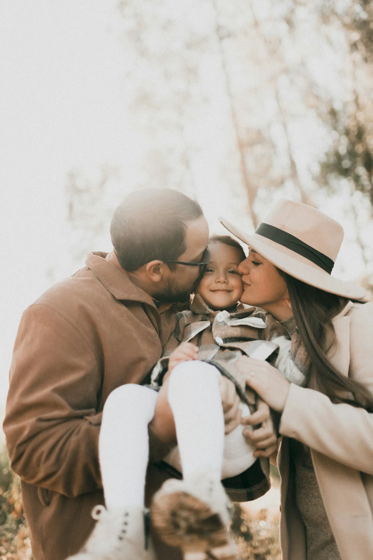 The Novak family on an autumn walk